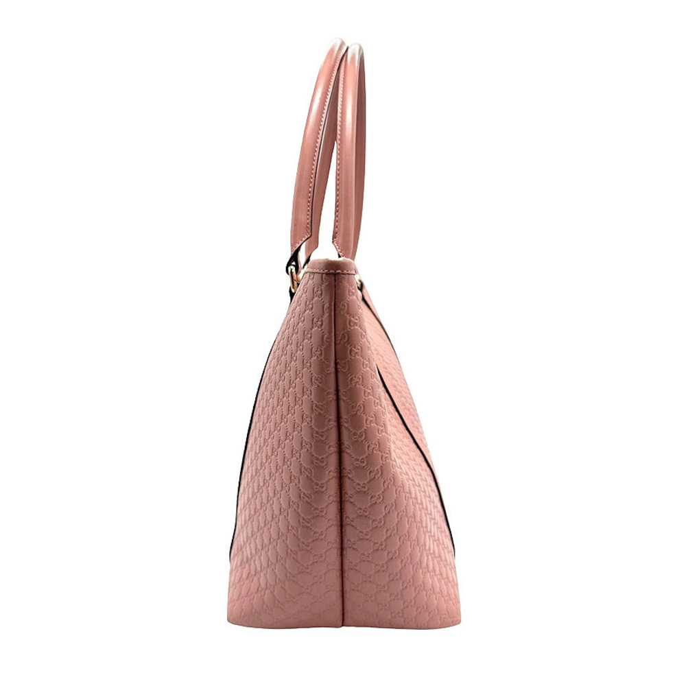 Gucci Pink Leather Handbag Tote ssima Bag